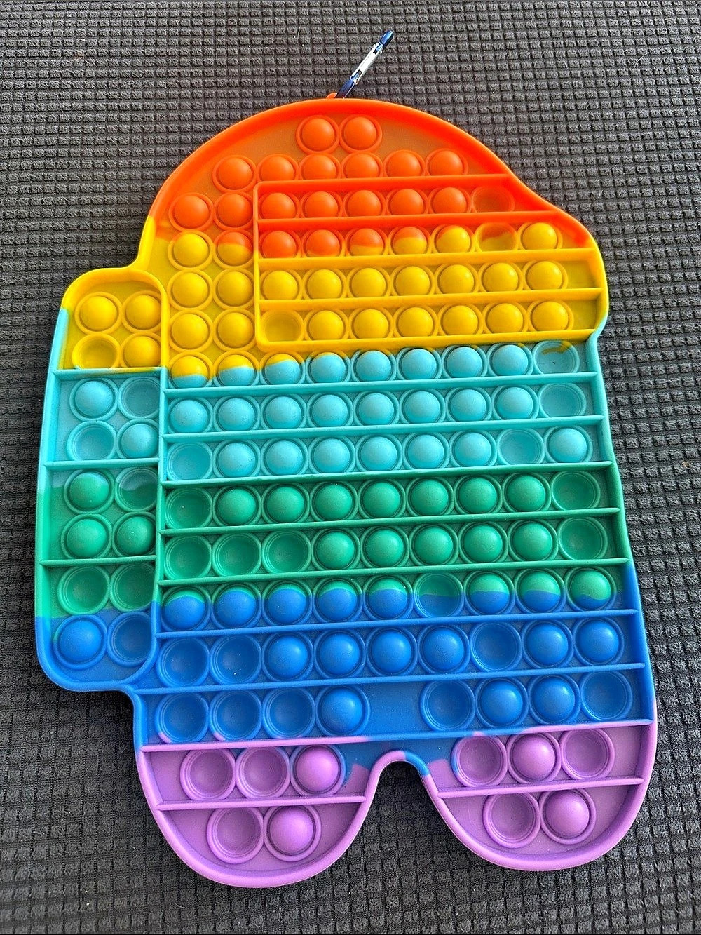Among Us Rainbow Push Pop Bubble Fidget Toy